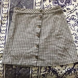 Super 90s plaid skirt